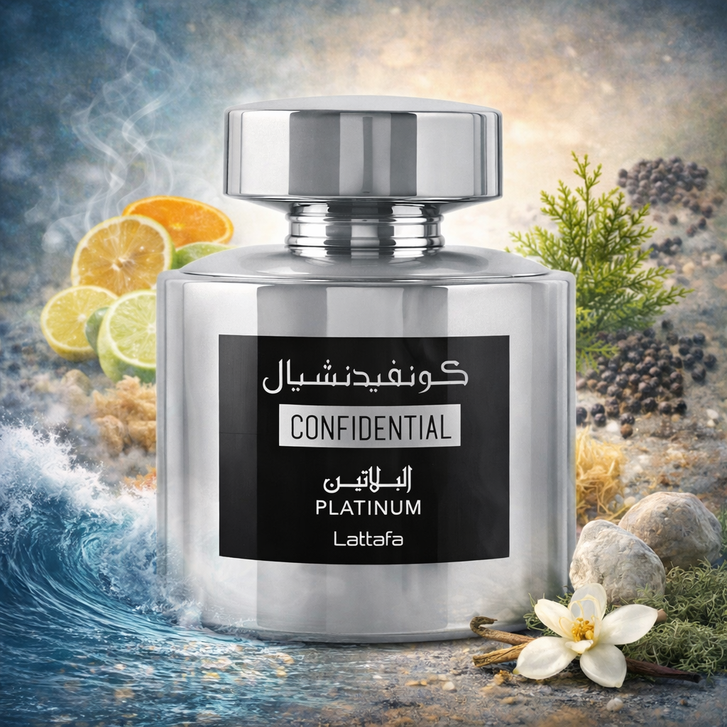 LATTAFA CONFIDENTIAL PLATTINUM EDP / UNI 3.4 OZ