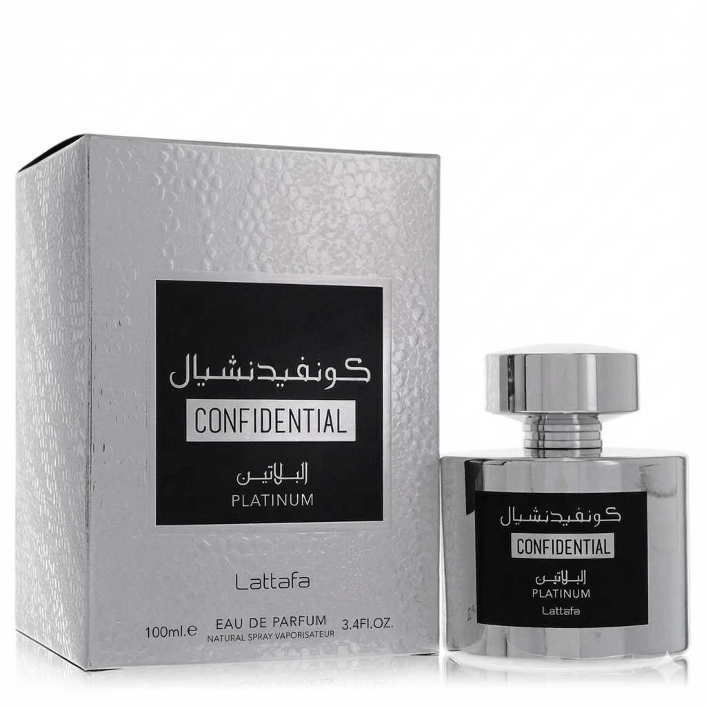 LATTAFA CONFIDENTIAL PLATTINUM EDP / UNI 3.4 OZ